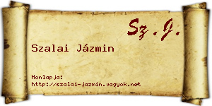 Szalai Jázmin névjegykártya